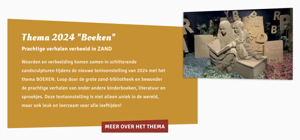 Zandsculptuur Garderen Thema Boeken