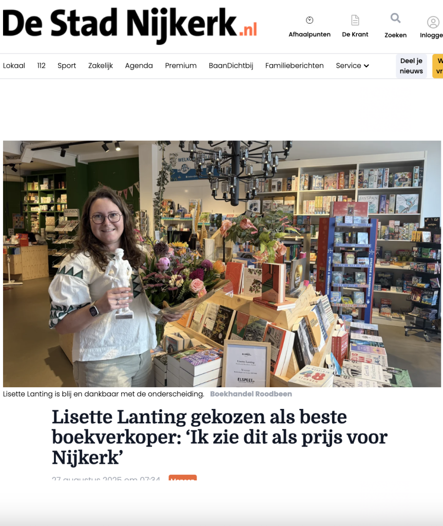 Lisette Lanting - Roodbeen boekhandel van het jaar